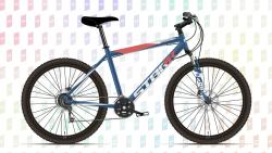 Велосипед Stark Respect 26.1 D Steel (2023), рама 16" (155-165 см), синий