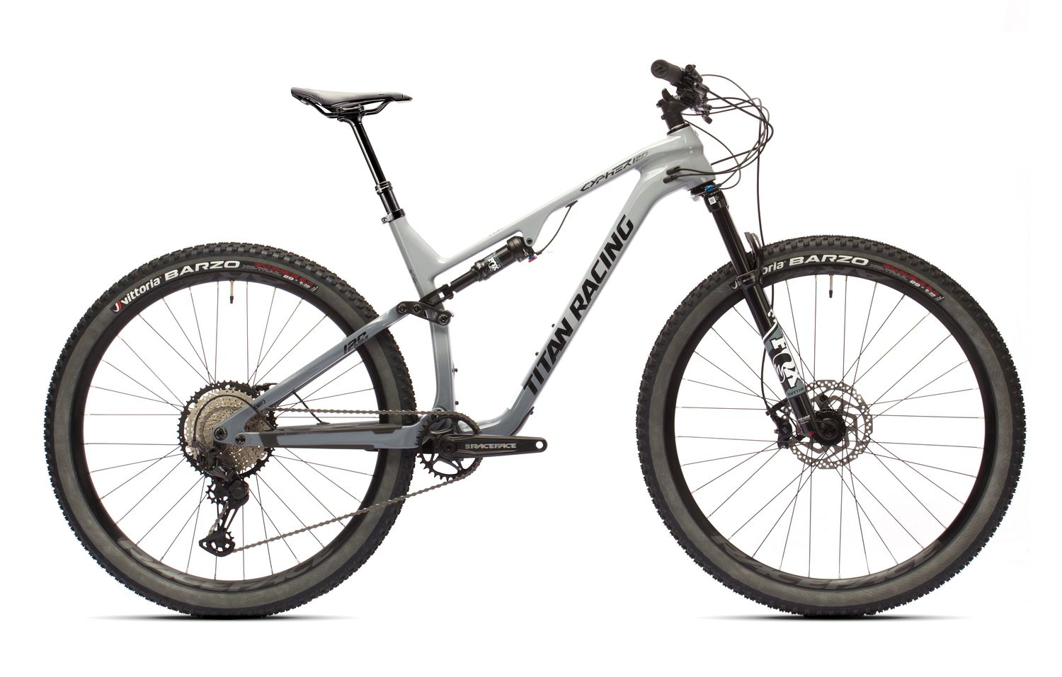 Велосипед Titan Racing CYPHER 120 CARBON COMP, рама XL (185-195 см), серый Велосипед Titan Racing CYPHER 120 CARBON COMP, рама XL (185-195 см), серый