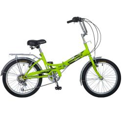 Велосипед Novatrack складной FS-30 20" (2018), рама 14", зеленый Велосипед Novatrack складной FS-30 20" (2018), рама 14", зеленый
