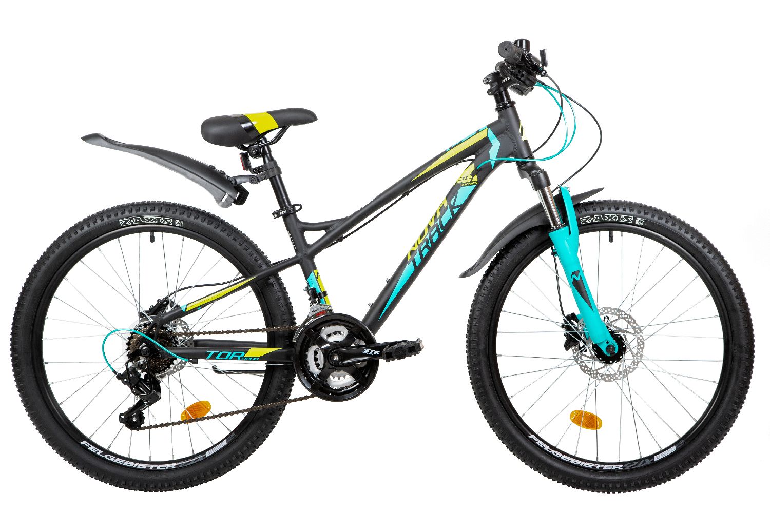 NOVATRACK TORNADO Disc 24" (2020), рама 13" (130-155 см), черный
