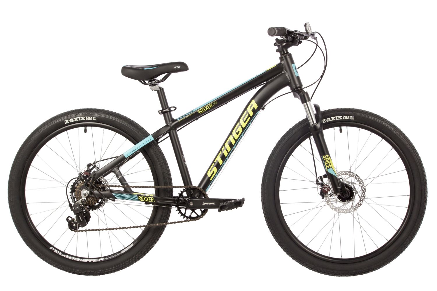 Велосипед STINGER BOXXER EVO 24" (2021), рама 14" (130-155 см), черный Велосипед STINGER BOXXER EVO 24" (2021), рама 14" (130-155 см), черный