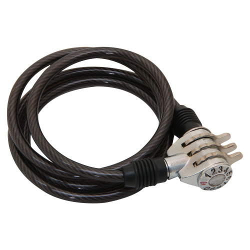 Замок, трос STG  спиральный, кодовый диам.6х100см