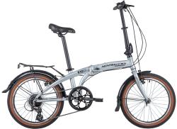 NOVATRACK TG-20 8-spd 20" (2020), серебристый NOVATRACK TG-20 8-spd 20" (2020), серебристый