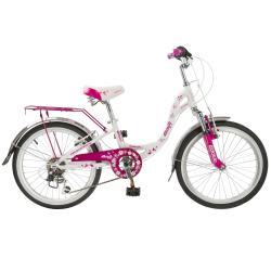 Велосипед Novatrack Butterfly 20" (2018) (110-130 см), белый