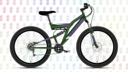 Велосипед Stark Jumper FS 27.1 D (2023), рама 16" (155-165 см), зеленый Велосипед Stark Jumper FS 27.1 D (2023), рама 16" (155-165 см), зеленый