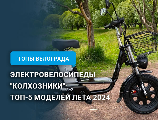 Электровелосипеды "колхозники": ТОП-5 моделей лета 2024 Электровелосипеды "колхозники": ТОП-5 моделей лета 2024