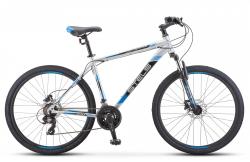 Велосипед STELS Navigator-700 D 27.5" F010, рама 19" (175-185 см), серебристый Велосипед STELS Navigator-700 D 27.5" F010, рама 19" (175-185 см), серебристый