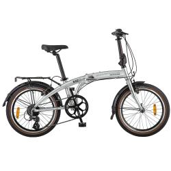 Велосипед Novatrack складной TG-20 20" (2018), рама 12.5", серебристый