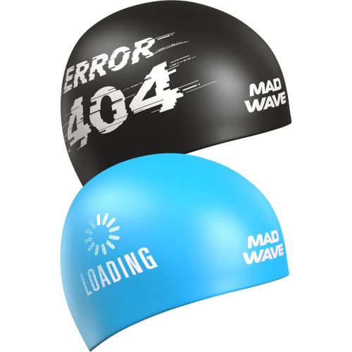 Шапочка силиконовая Mad Wave Error Reversible, черный