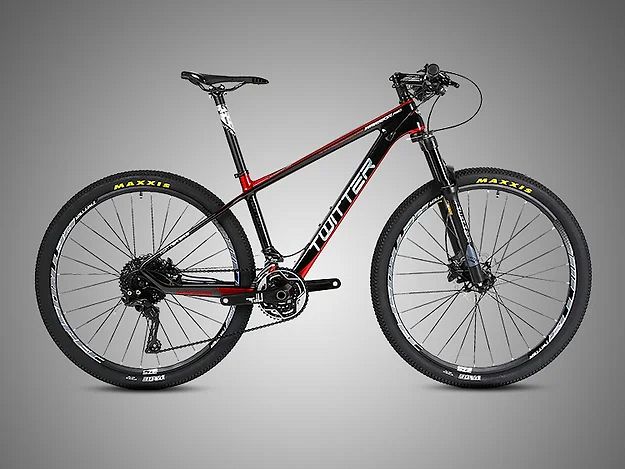 Велосипед Twitter Warrior Pro 27,5", рама 19" (175-185 см), бордовый Велосипед Twitter Warrior Pro 27,5", рама 19" (175-185 см), бордовый