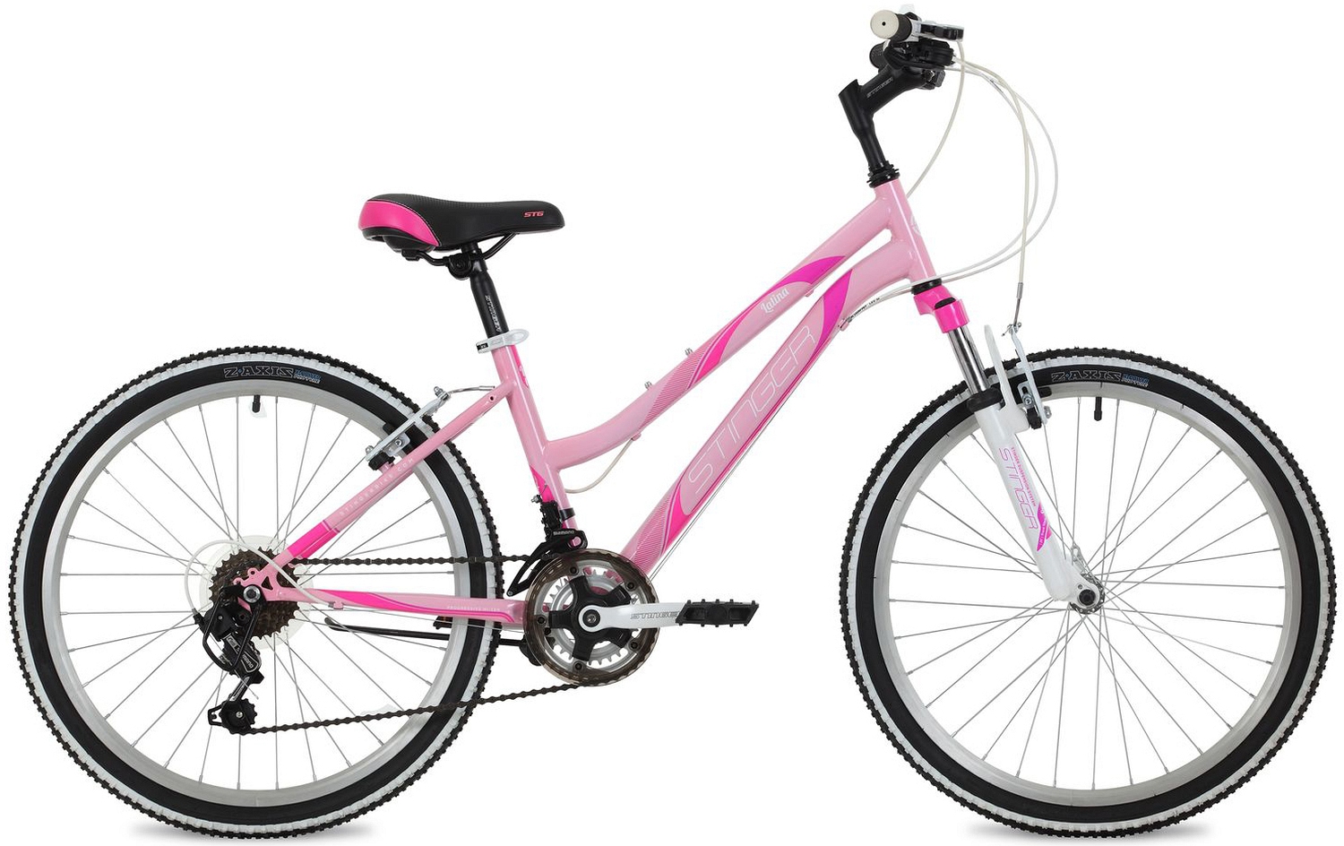 Велосипед Stinger Latina 24" (2018), рама 14" (130-155 см), розовый Велосипед Stinger Latina 24" (2018), рама 14" (130-155 см), розовый