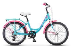 Велосипед Stels Pilot-260 Lady V010 20", рама 12" (110-130 см), зеленый