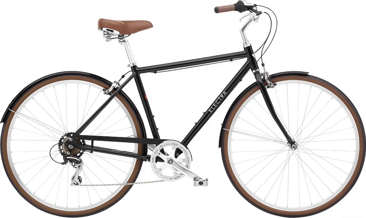 Велосипед Electra Loft 7D Step Over, рама M (165-175 см), черный Велосипед Electra Loft 7D Step Over, рама M (165-175 см), черный