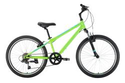 Велосипед Stark Respect 24.1 V Steel (2023), рама 12" (130-155 см), зеленый