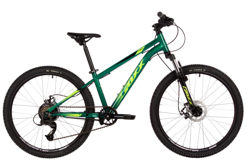 Велосипед Foxx Caiman JR 24 (2025), рама 12" (130-155 см), зеленый