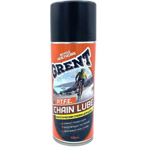 Синтетическая смазка для цепи Grent PTFE Synthetic Chain Lube с тефлоном 520 мл.  (31598)