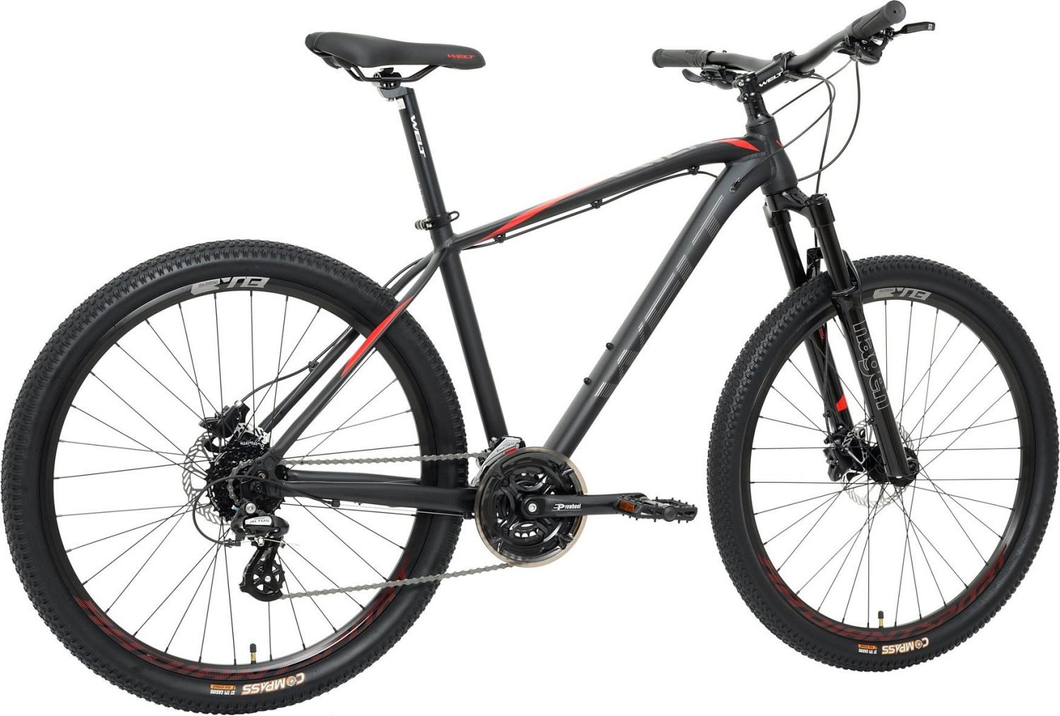 Велосипед Welt Raven 2.0 HD 27 (2023), рама 20" (175-185 см), черный Велосипед Welt Raven 2.0 HD 27 (2023), рама 20" (175-185 см), черный
