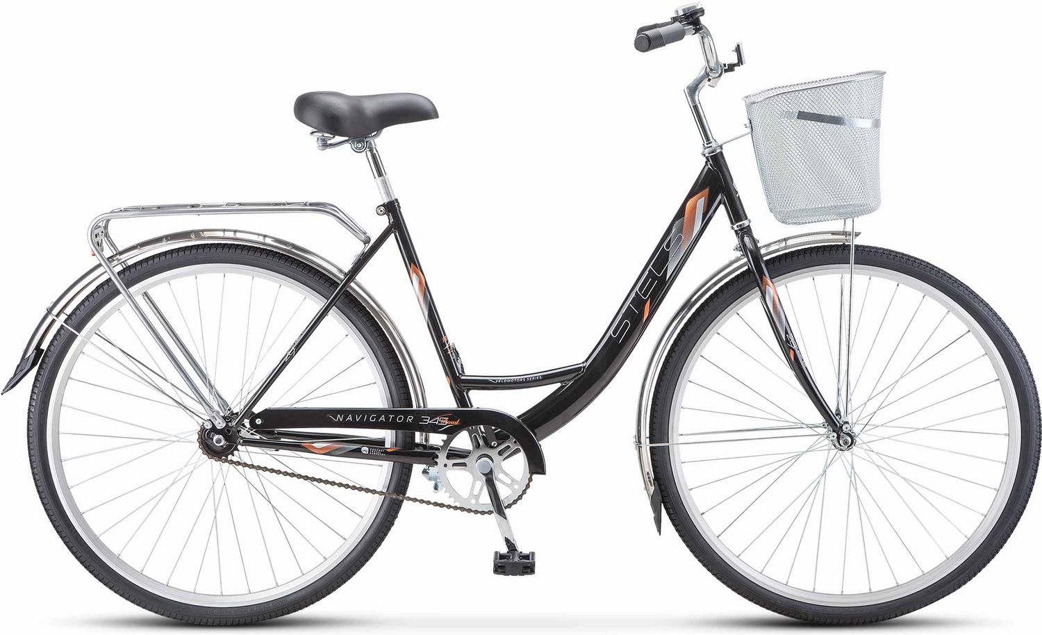 Велосипед Stels Navigator-345 28" Z010, рама 20" (175-185 см), черный Велосипед Stels Navigator-345 28" Z010, рама 20" (175-185 см), черный