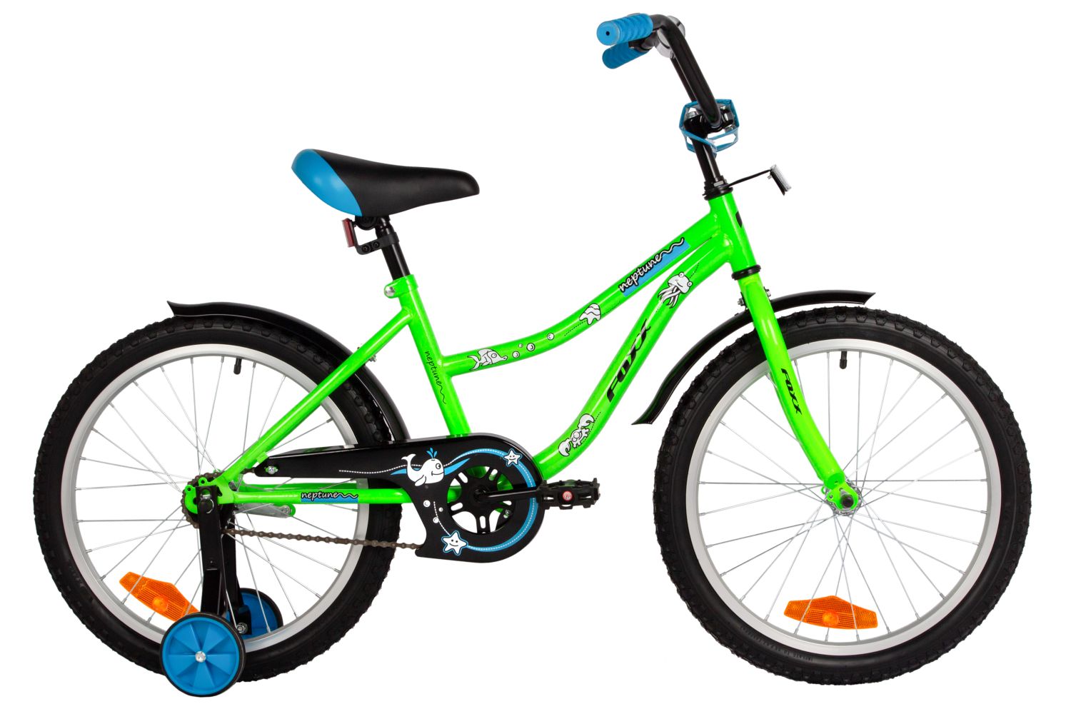 Велосипед Foxx Neptune 20 (2025) (110-130 см), зеленый