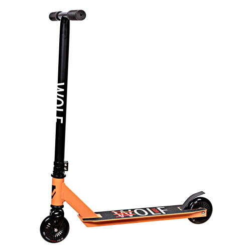 Трюковой самокат Novatrack Wolf JR (2024), оранжевый