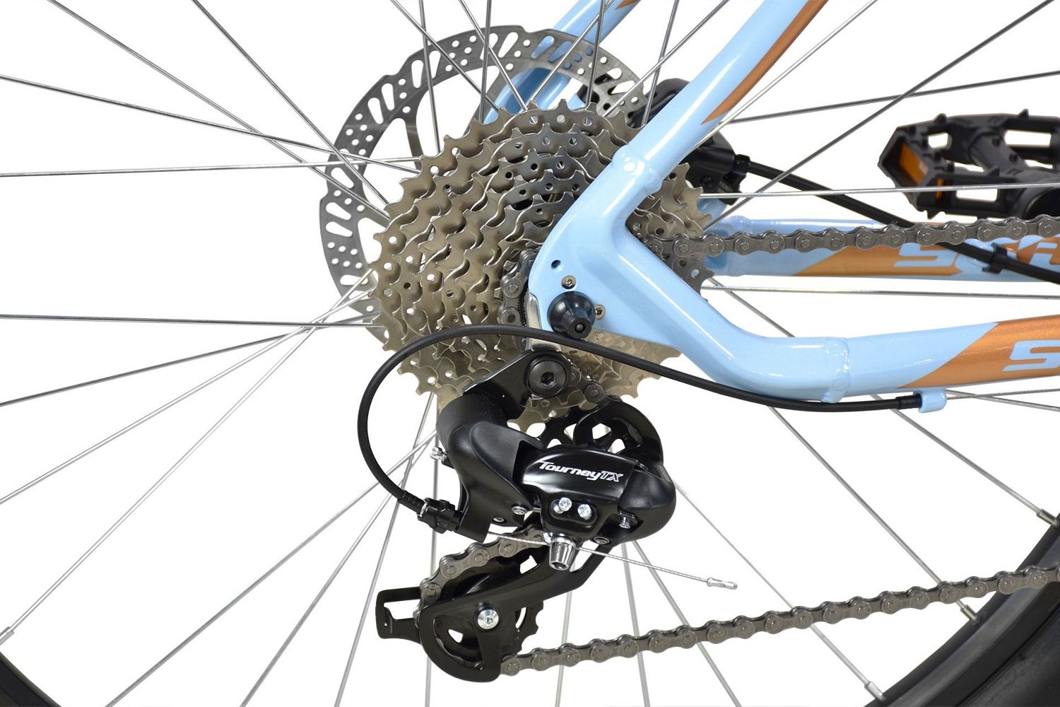 Велосипед Stark Viva 27.3 HD (2023), рама 18" (165-175 см), голубой Велосипед Stark Viva 27.3 HD (2023), рама 18" (165-175 см), голубой