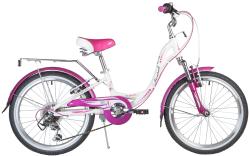 Велосипед Novatrack Angel 6.V 20" (2019), рама 10" (110-130 см), белый Велосипед Novatrack Angel 6.V 20" (2019), рама 10" (110-130 см), белый