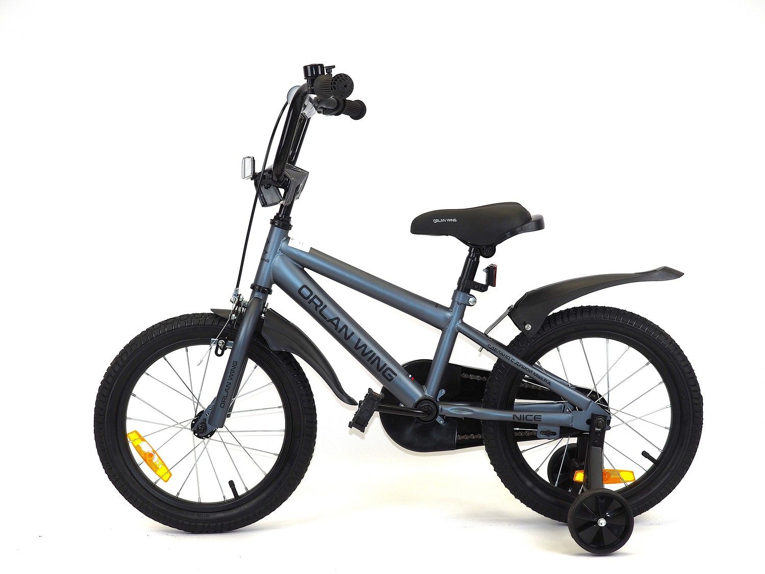 Велосипед Falcon Bike Nice 14 (2025) (98-110 см), серый Велосипед Falcon Bike Nice 14 (2025) (98-110 см), серый