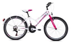Велосипед CAPRIOLO DIAVOLO 240 CITY 24'' (2023), рама 13" (130-155 см), белый