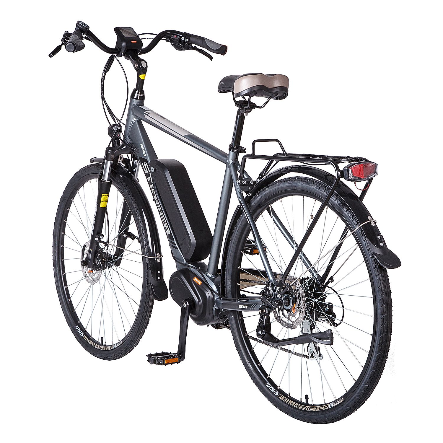 Электровелосипед Stinger 28" Gent (2017), рама 20" (175-185 см), серый Электровелосипед Stinger 28" Gent (2017), рама 20" (175-185 см), серый