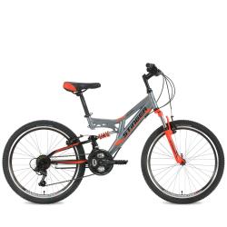 Велосипед Stinger Highlander 24" (2018), рама 14" (130-155 см), серый Велосипед Stinger Highlander 24" (2018), рама 14" (130-155 см), серый