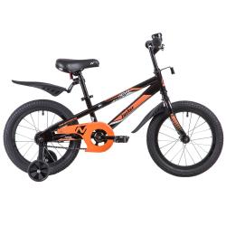 Велосипед NOVATRACK JUSTER 16" (2019), рама 10.5" (98-110 см), черный Велосипед NOVATRACK JUSTER 16" (2019), рама 10.5" (98-110 см), черный