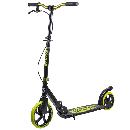 Самокат NOVATRACK POLIS 230 Brake (2019), лимонный