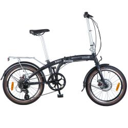 Велосипед Novatrack складной TG-20 Disc 20" (2018), рама 12.5", черный Велосипед Novatrack складной TG-20 Disc 20" (2018), рама 12.5", черный