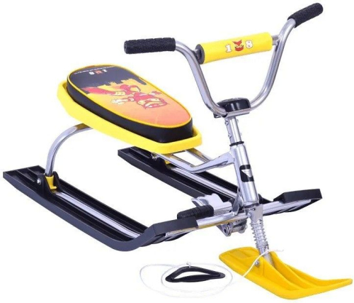 Снегокат 118 велоруль SNOWKAT Dream Team, желтый