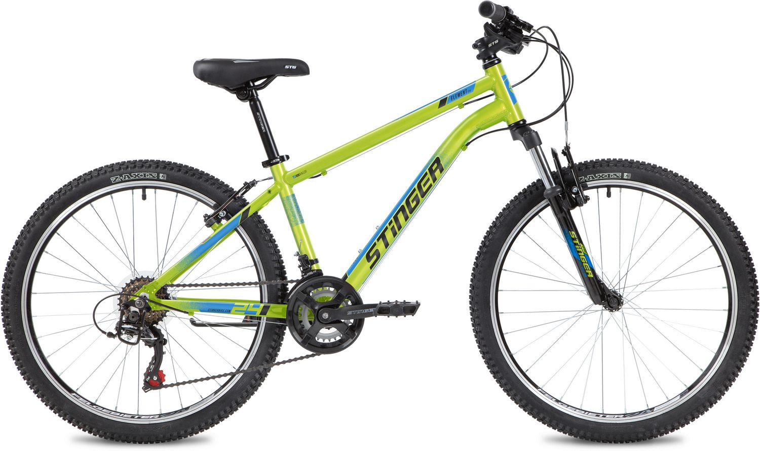 Велосипед STINGER ELEMENT STD MICROSHIFT 24" (2021), рама 14" (130-155 см), зеленый Велосипед STINGER ELEMENT STD MICROSHIFT 24" (2021), рама 14" (130-155 см), зеленый