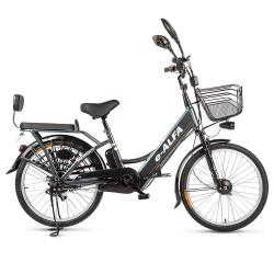 Электровелосипед Eltreco e-ALFA, серый Электровелосипед Eltreco e-ALFA, серый