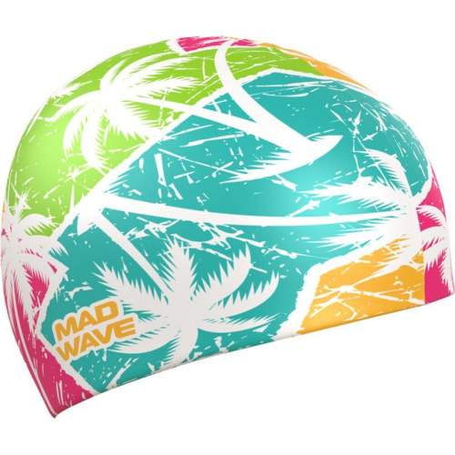 Шапочка силиконовая Mad Wave Tropic, белый