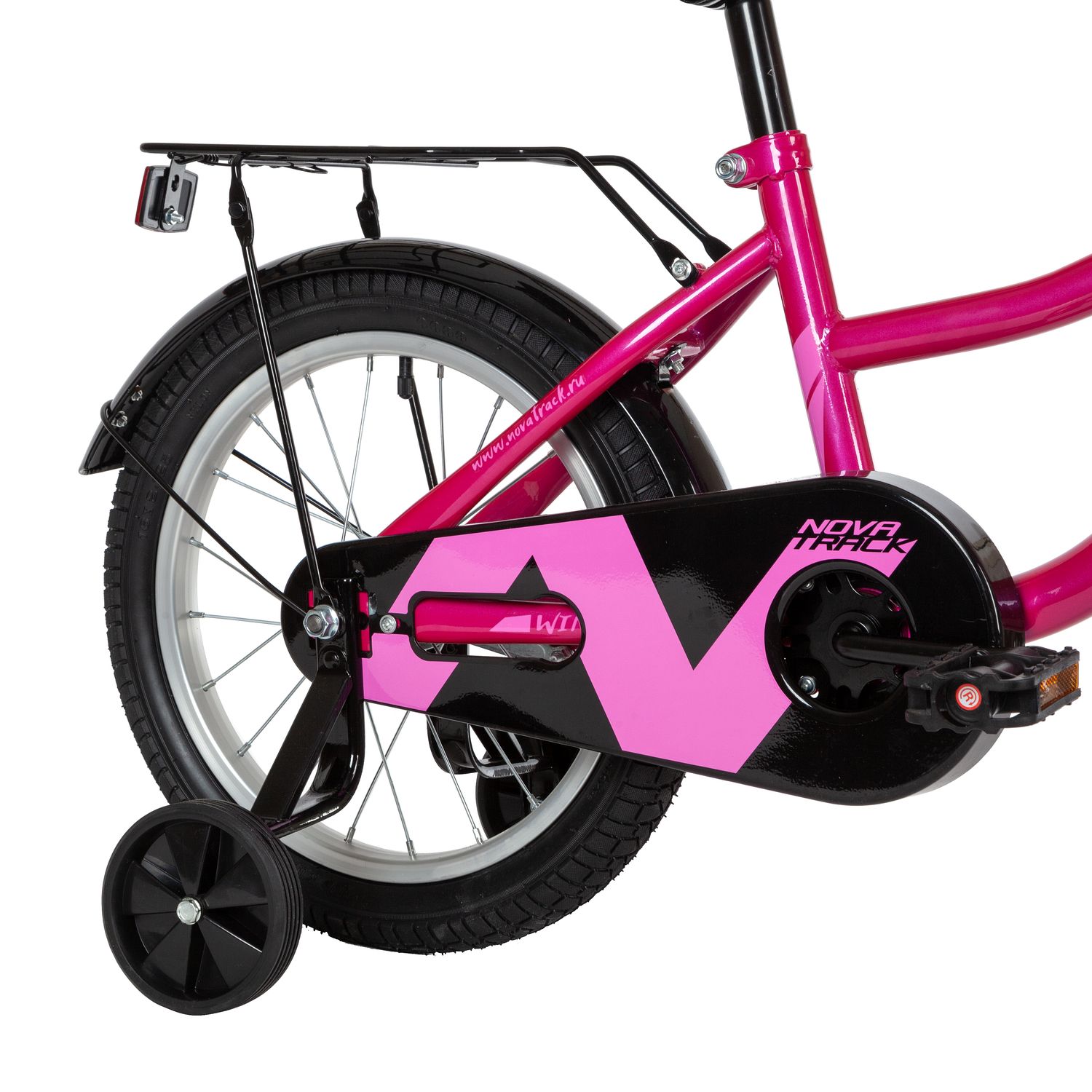 Велосипед NOVATRACK WIND 16" (2022) (98-110 см), розовый Велосипед NOVATRACK WIND 16" (2022) (98-110 см), розовый