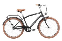 Велосипед Stark Comfort Man 3 speed (2023), рама 16" (155-165 см), черный