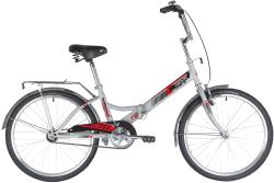 NOVATRACK TG-24 CLASSIC V-brake 24" (2020), серый NOVATRACK TG-24 CLASSIC V-brake 24" (2020), серый