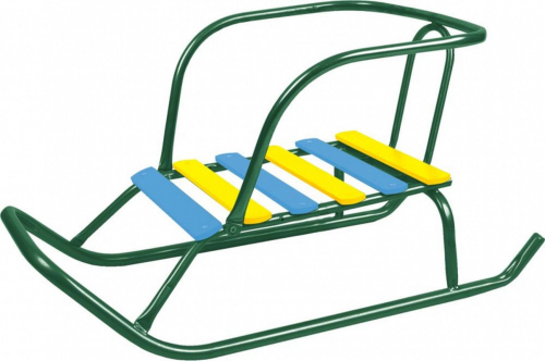 Санки Ветерок 5 Зеленый В5+/З/Ника/ спинка, зеленый