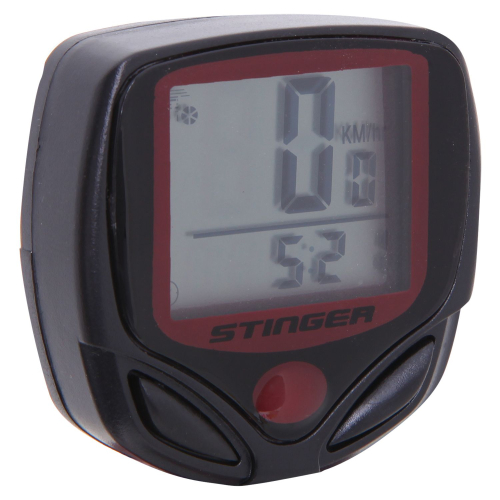 Велокомпьютер 15 функций. Проводной, черный