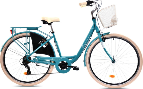 Велосипед Capriolo City Diana Steel (1x6) (2025), рама 18" (165-175 см), бирюзовый