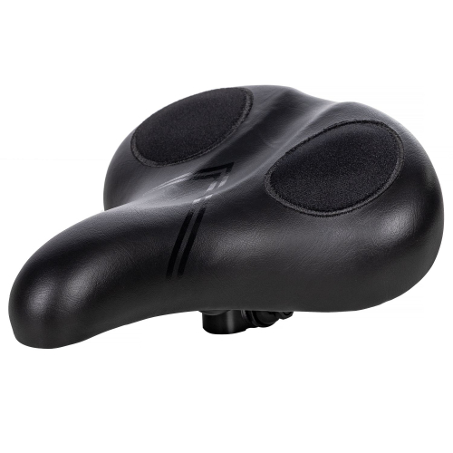 Седло STG с силиконовыми вставками, черный
