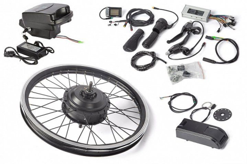 Комплект Eltreco 48V 500W LCD 20" + АКБ 48V 10А/ч (FROG)