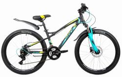 NOVATRACK TORNADO Disc 24" (2020), рама 13" (130-155 см), черный NOVATRACK TORNADO Disc 24" (2020), рама 13" (130-155 см), черный