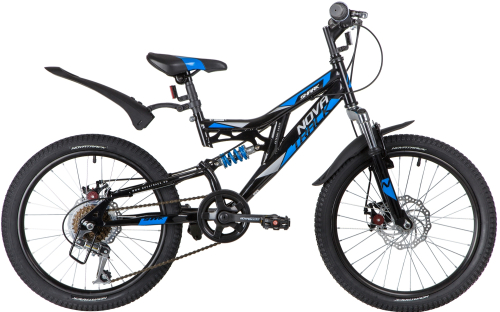 NOVATRACK SHARK Disc 20" (2020) (110-130 см), черный