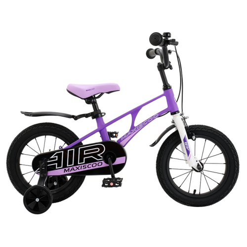Велосипед Maxiscoo Air Стандарт Плюс 14" (2023) (98-110 см), фиолетовый