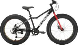 Велосипед Stark Rocket Fat 24.1 D (2024) (130-155 см), черный Велосипед Stark Rocket Fat 24.1 D (2024) (130-155 см), черный
