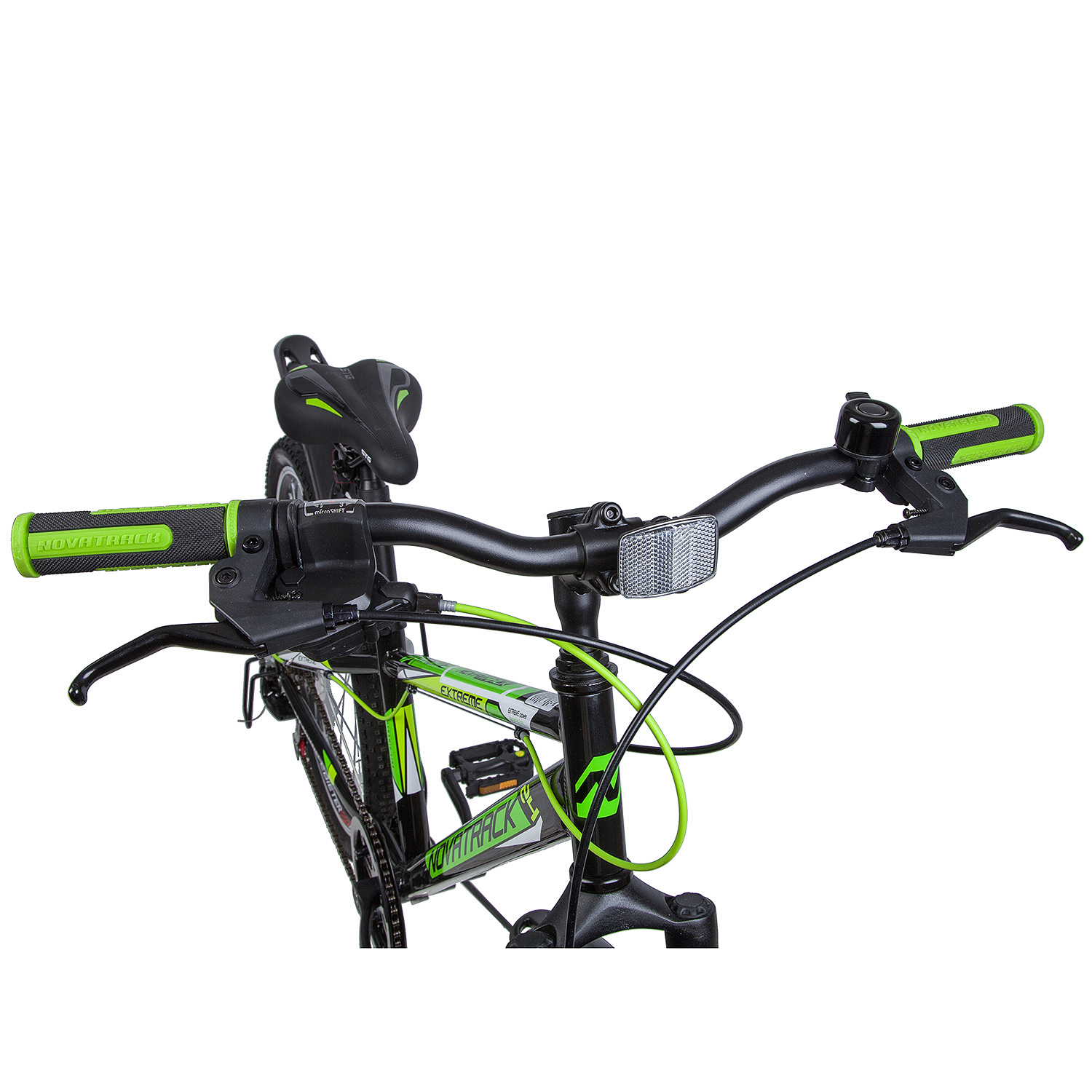 Велосипед NOVATRACK EXTREME 6-spd 24" (2019), рама 12" (130-155 см), черный Велосипед NOVATRACK EXTREME 6-spd 24" (2019), рама 12" (130-155 см), черный